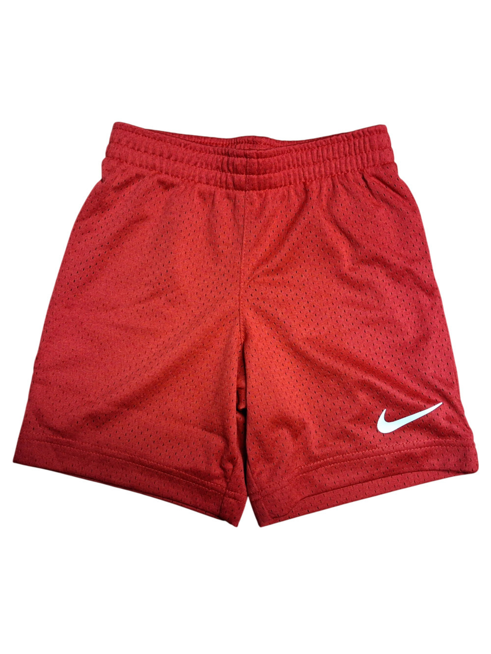 Nike Boys Mesh Shorts Size 4/XS Red Heather Dri Fit Athletic Gym Kids New